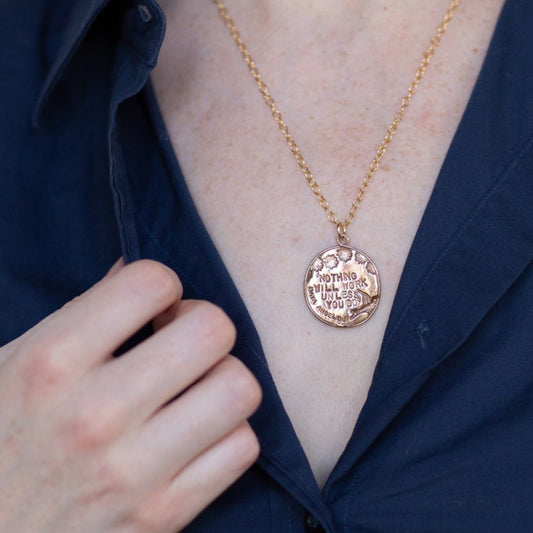Maya Angelou Quote Necklace