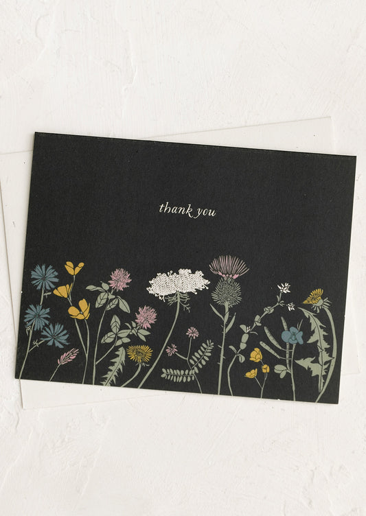 Meadow Floral Thank You Card