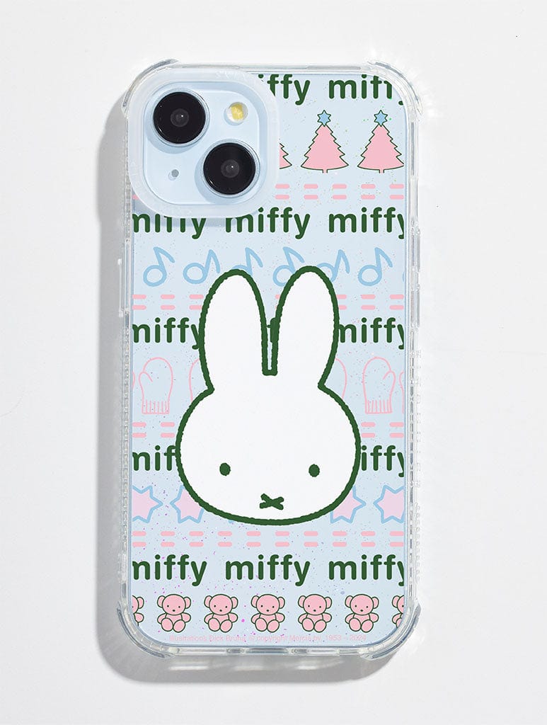 Miffy x Skinnydip Knit Pattern Shock iPhone Case
