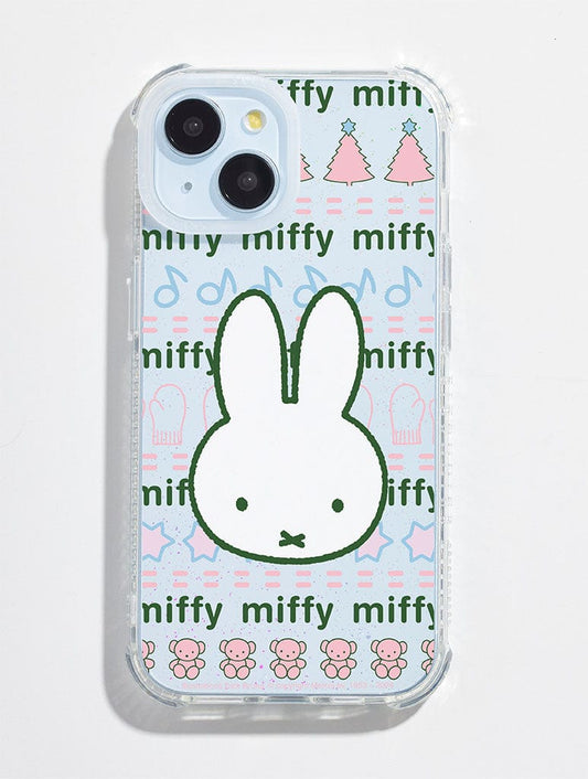 Miffy x Skinnydip Knit Pattern Shock iPhone Case