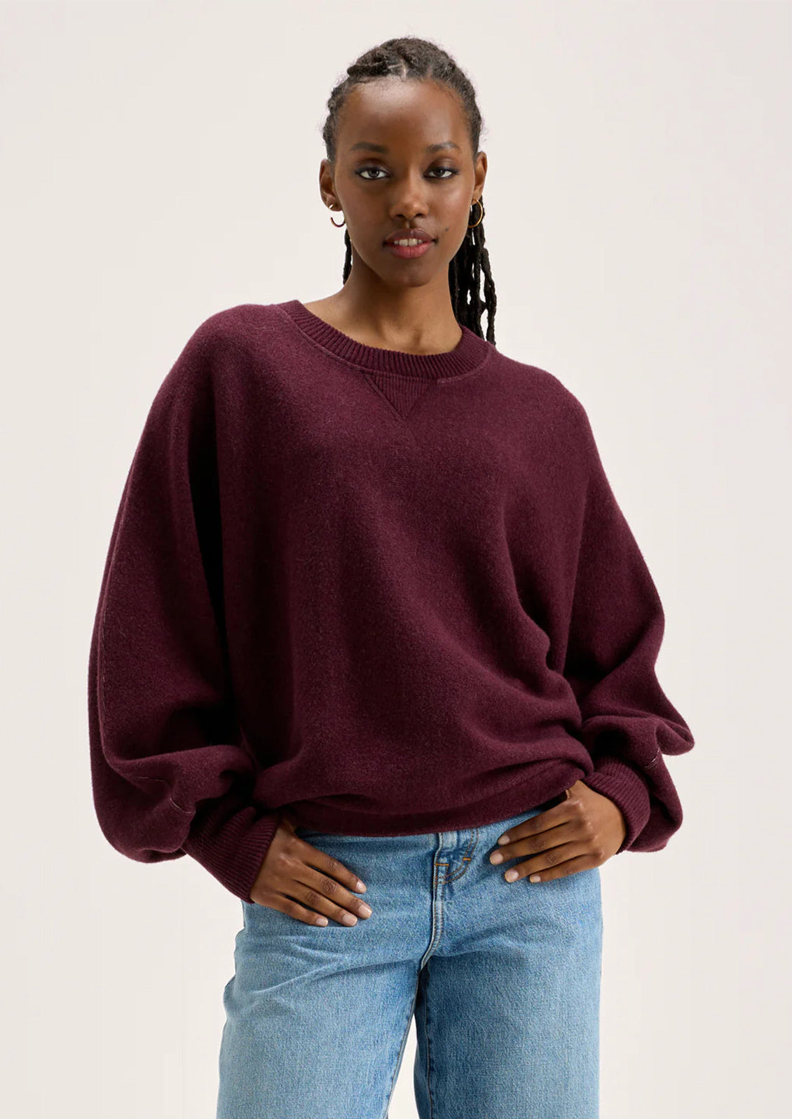 Milos Jersey Knit Sweater