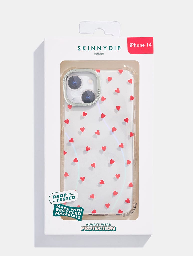 Mini Ditsy Hearts Shock iPhone Case