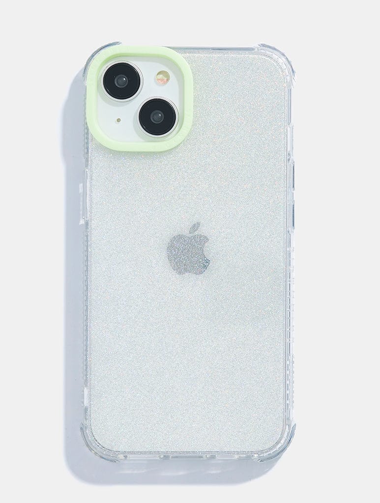 Minimal Glitter Mint Shock iPhone Case