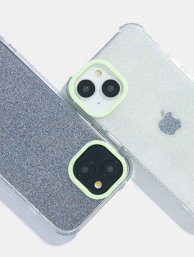 Minimal Glitter Mint Shock iPhone Case