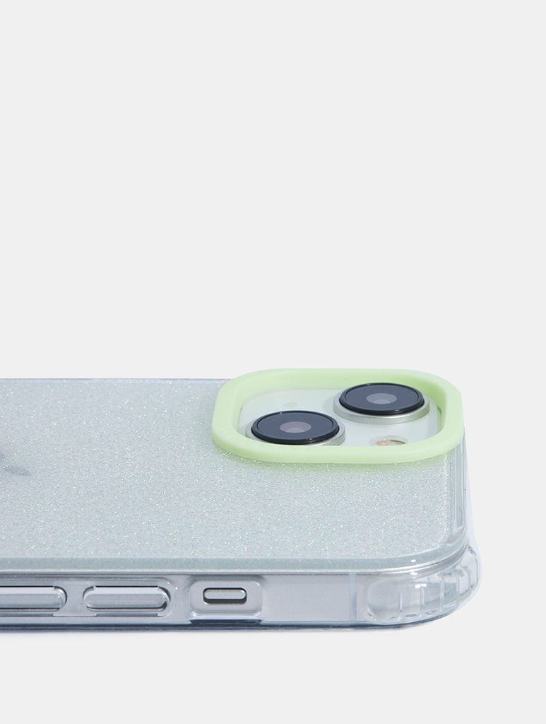 Minimal Glitter Mint Shock iPhone Case