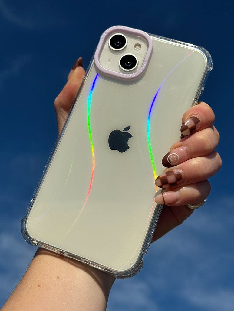 Minimal Holo Wave Shock iPhone Case