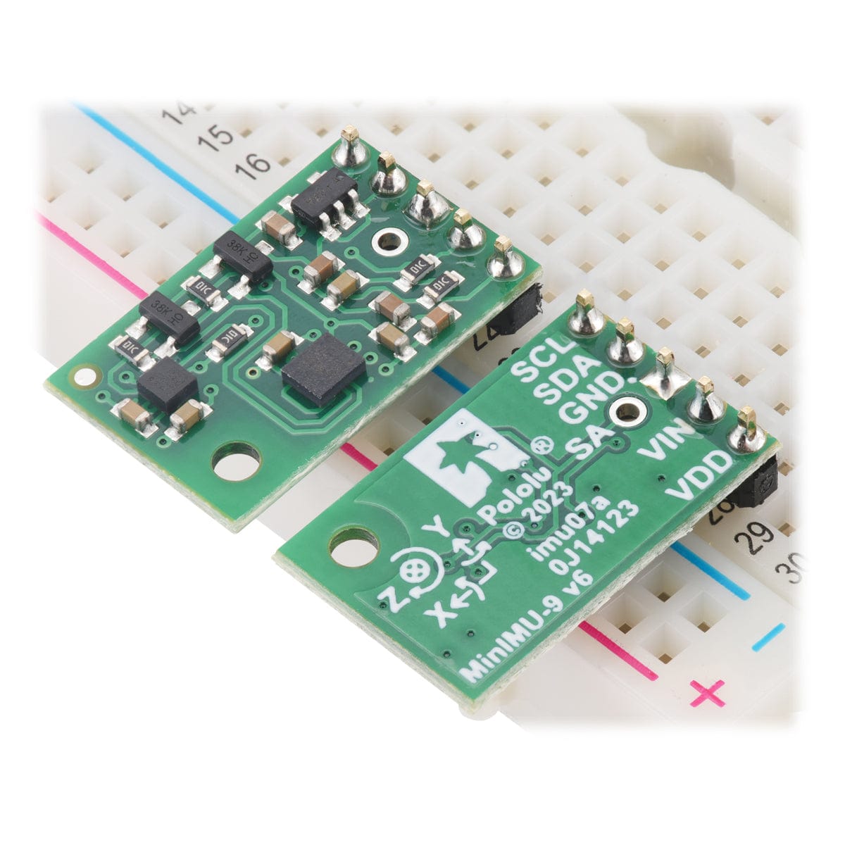 MinIMU-9 v6 Gyro, Accelerometer and Compass (LSM6DSO & LIS3MDL)
