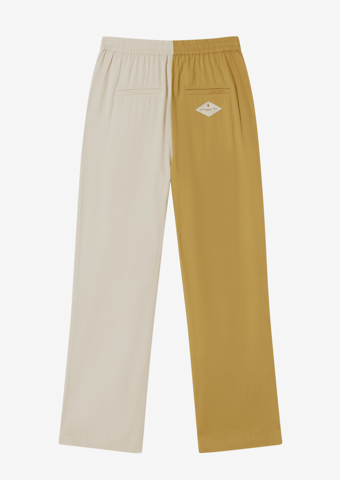 Mariam Pants in Yellow Patched