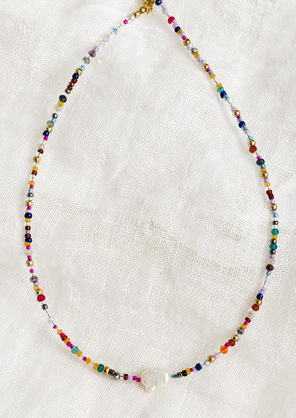 Mixma Beaded Necklace with Pearl