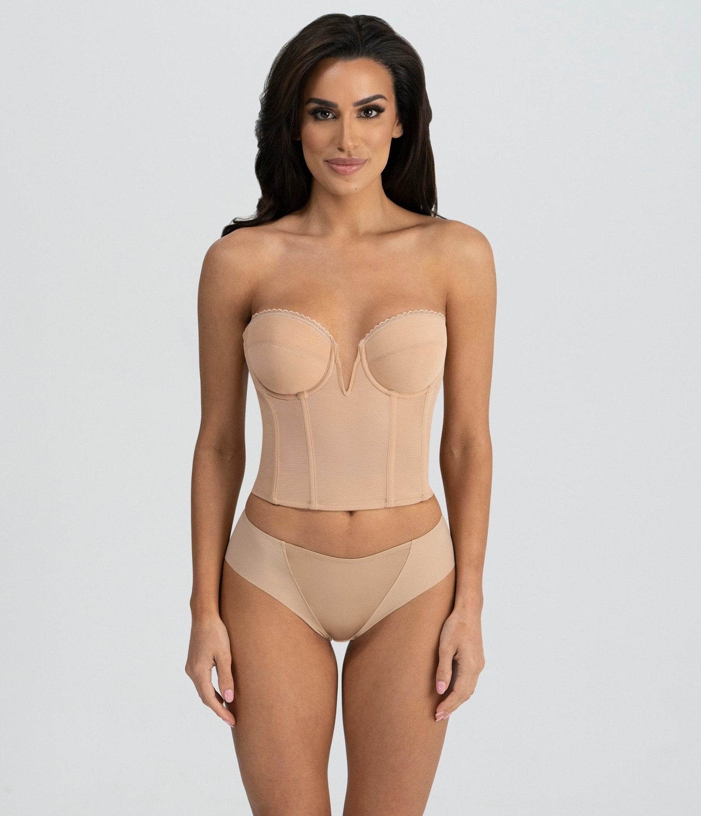 Mocha V-Wire Backless Strapless Valerie Bridal Bra