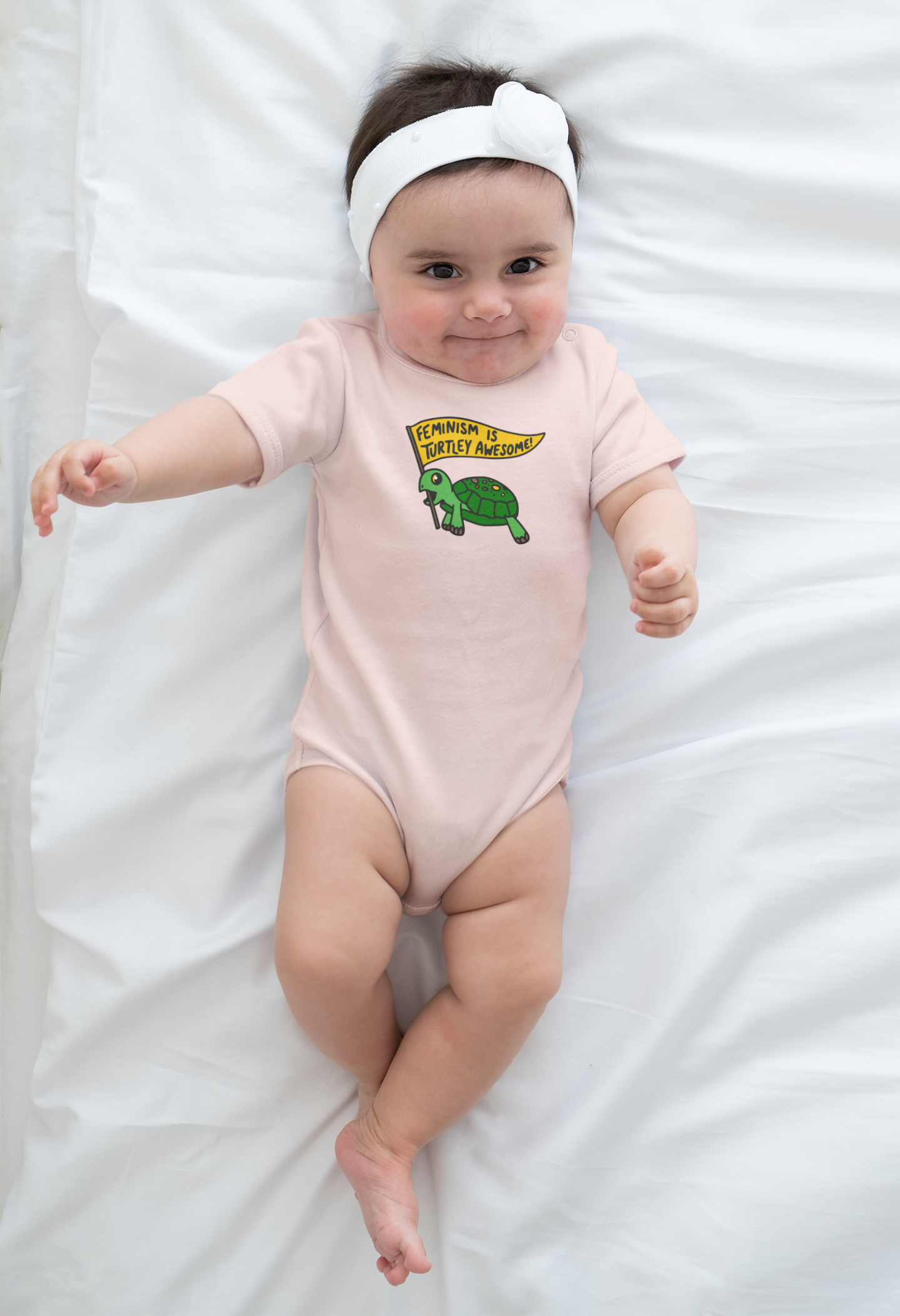 Feminism Is Turtley Awesome Onesie + Kids Tee