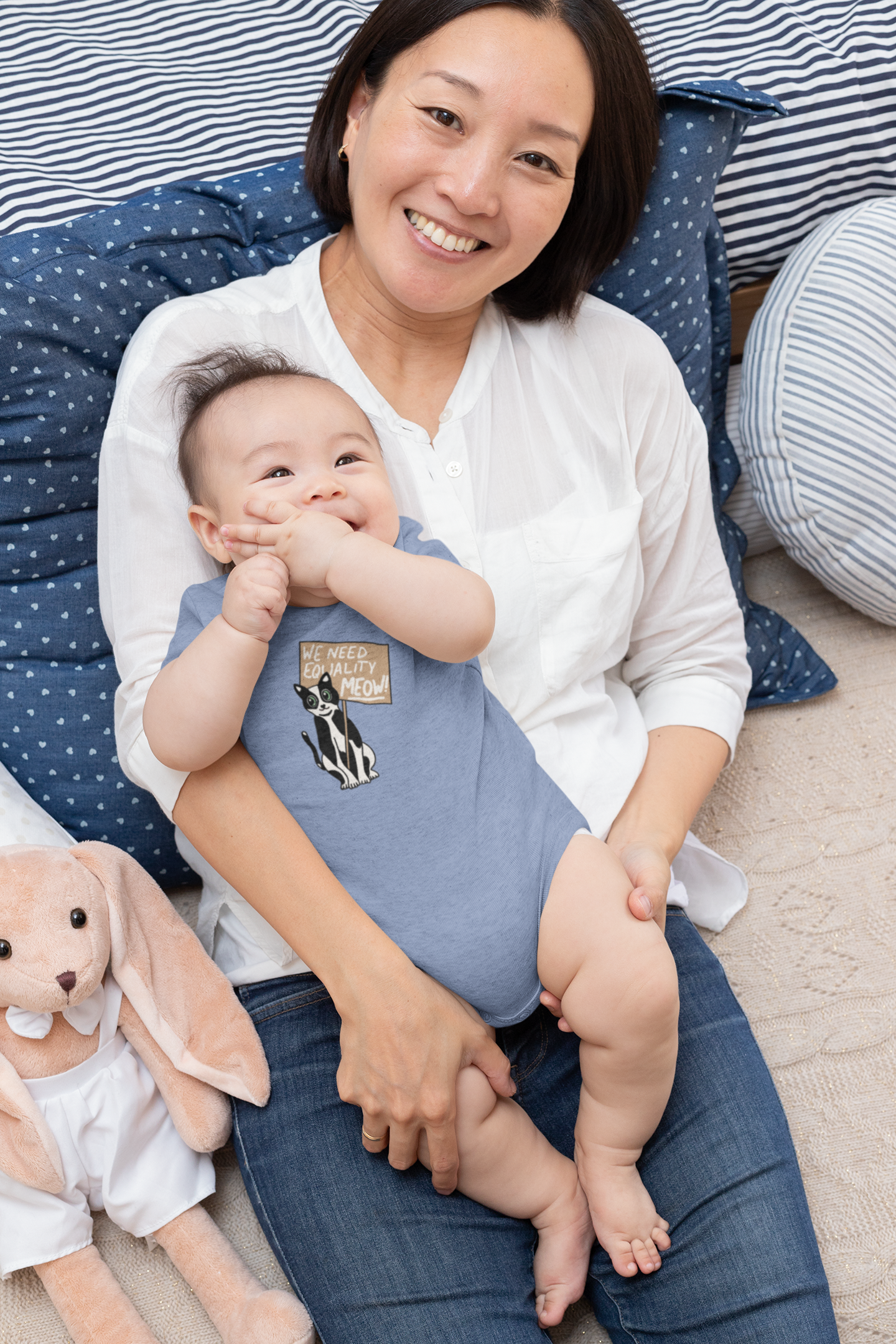 We Need Equality Meow Onesie + Kids Tee