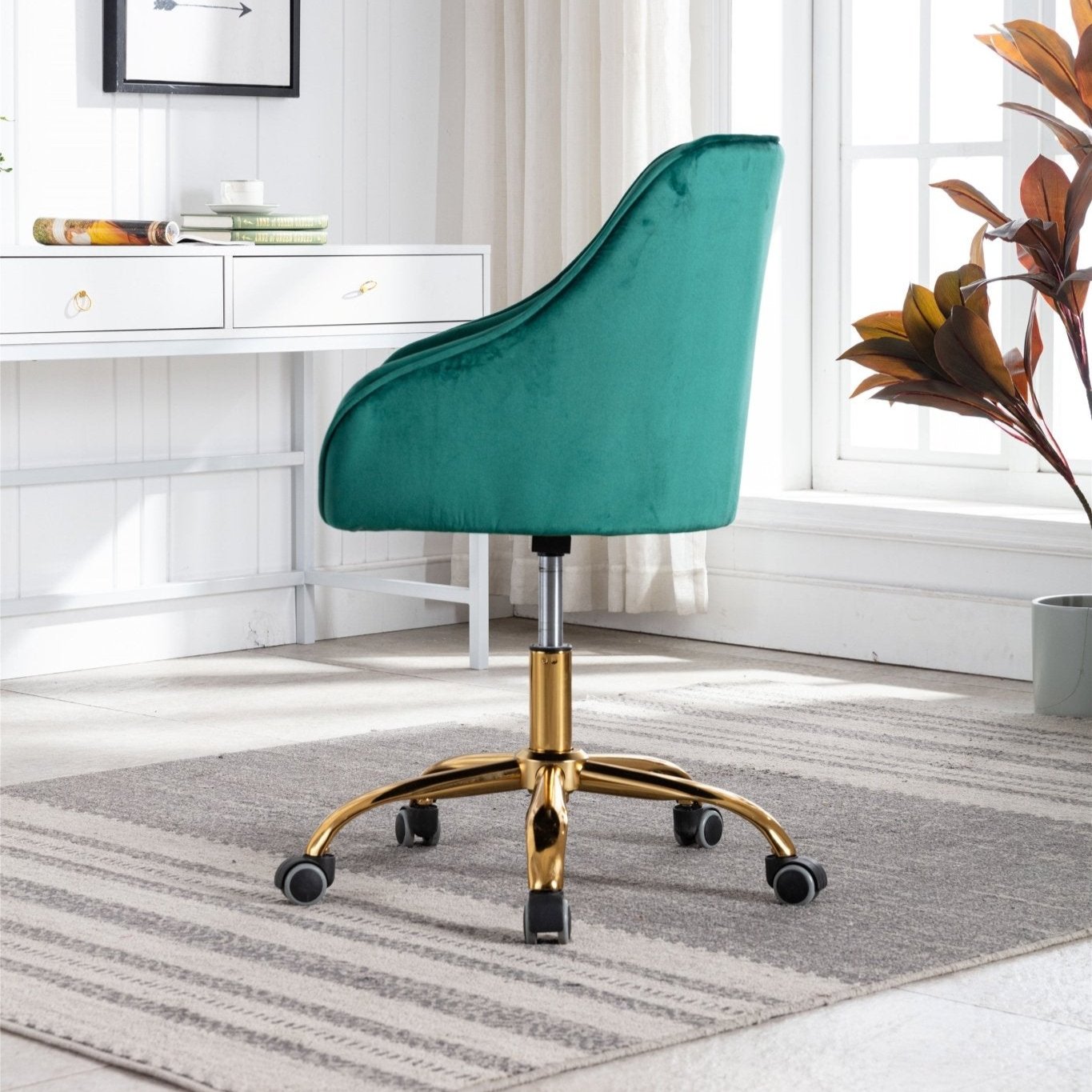 Tufted Swivel Desk Chair