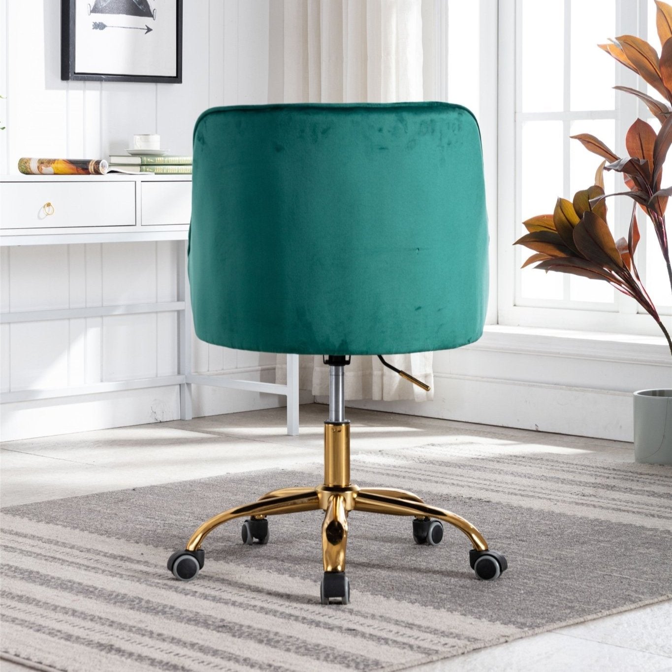 Tufted Swivel Desk Chair