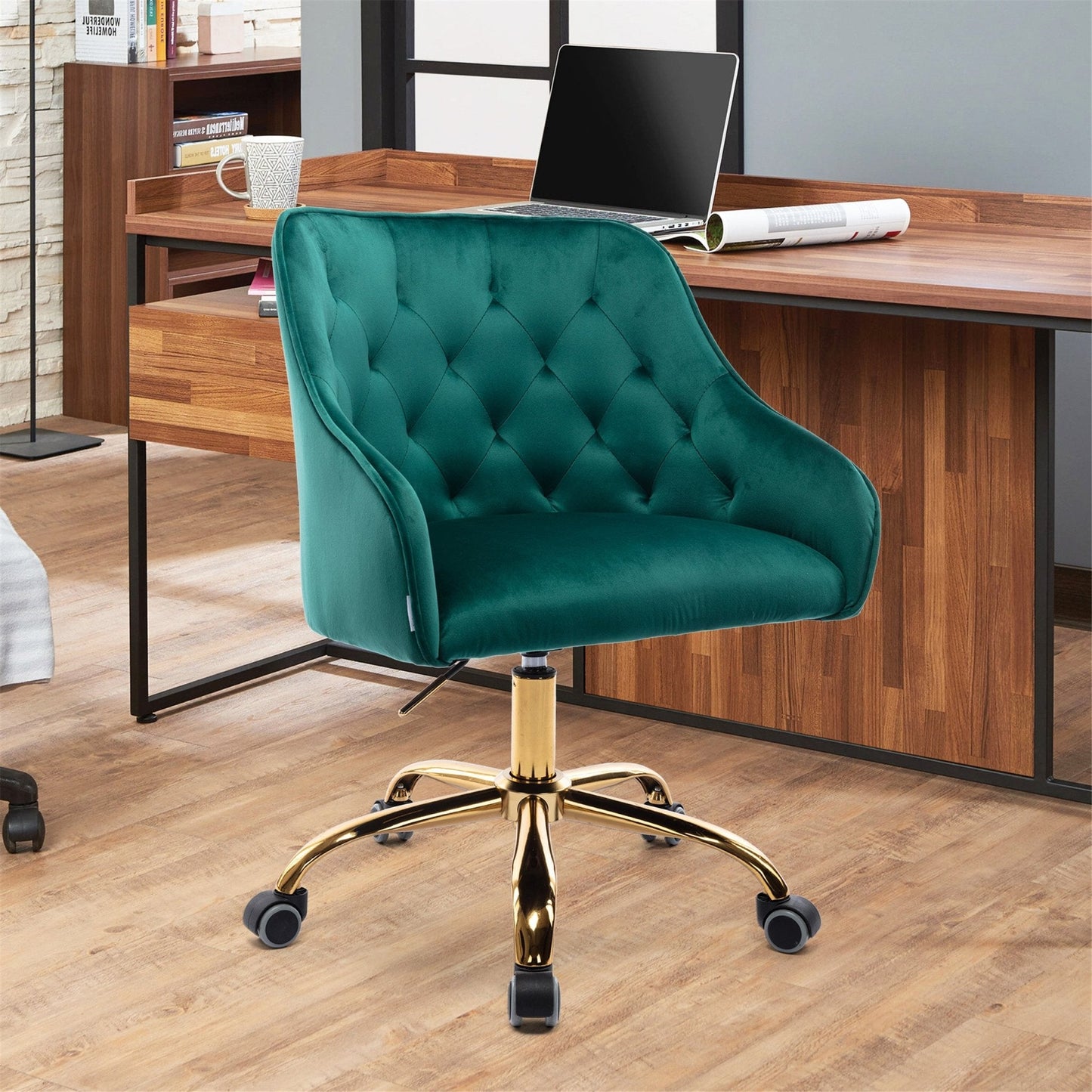 Tufted Swivel Desk Chair