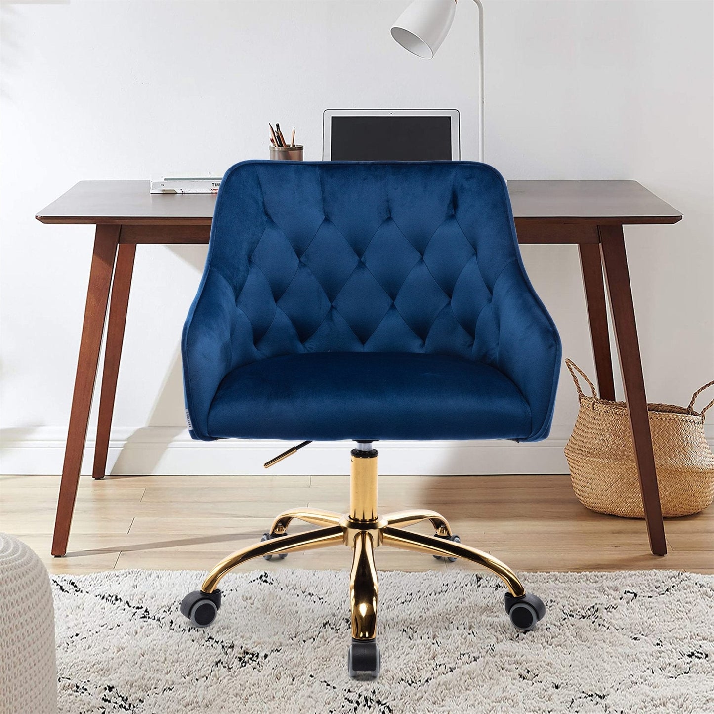 Tufted Swivel Desk Chair