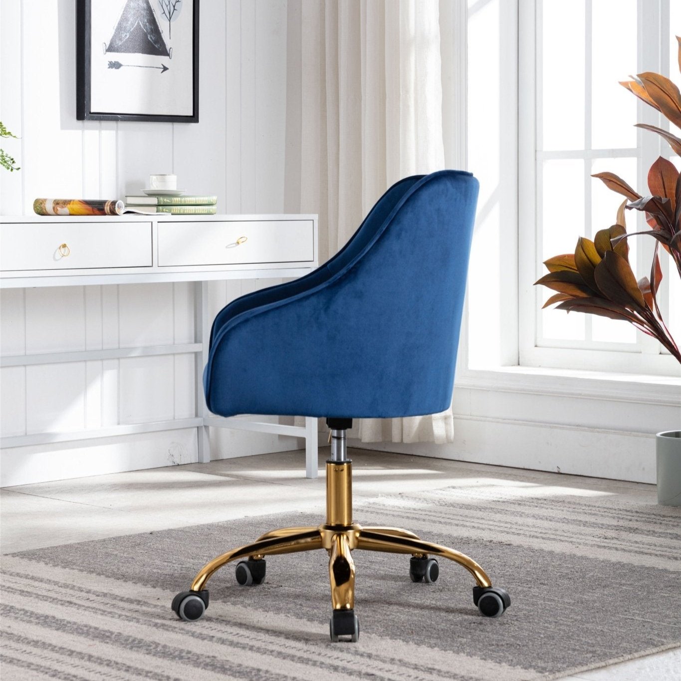 Tufted Swivel Desk Chair