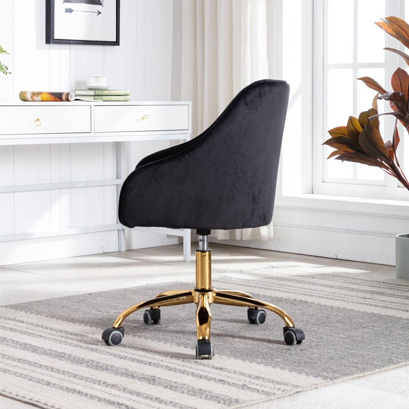 Tufted Swivel Desk Chair
