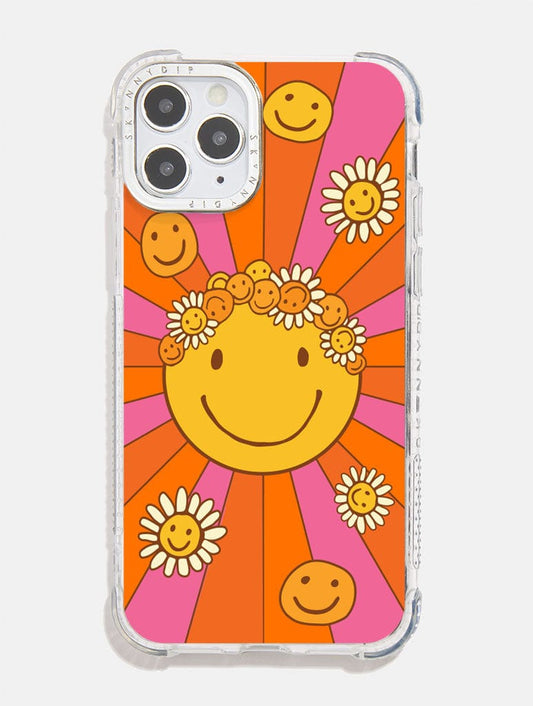 Mojo Valley x Skinnydip Floral Happy Face Shock iPhone Case