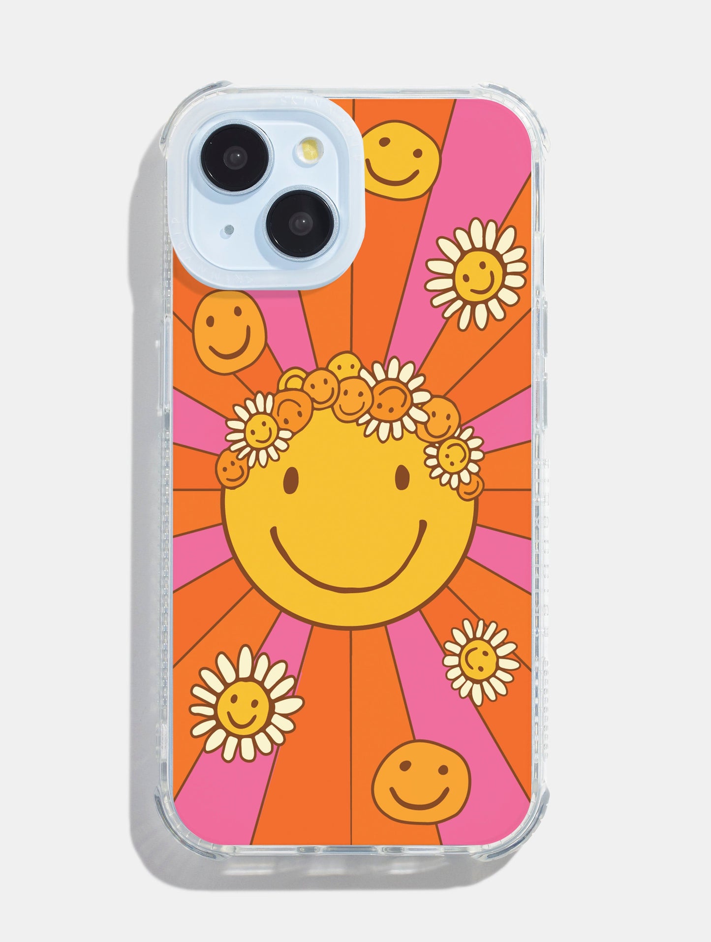 Mojo Valley x Skinnydip Floral Happy Face Shock iPhone Case