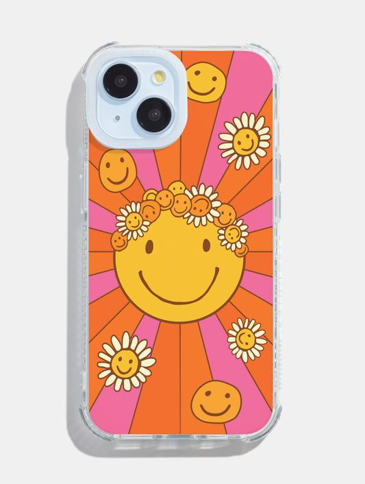 Mojo Valley x Skinnydip Floral Happy Face Shock iPhone Case