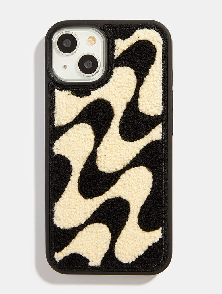 Monochrome Wave Tufted iPhone Case