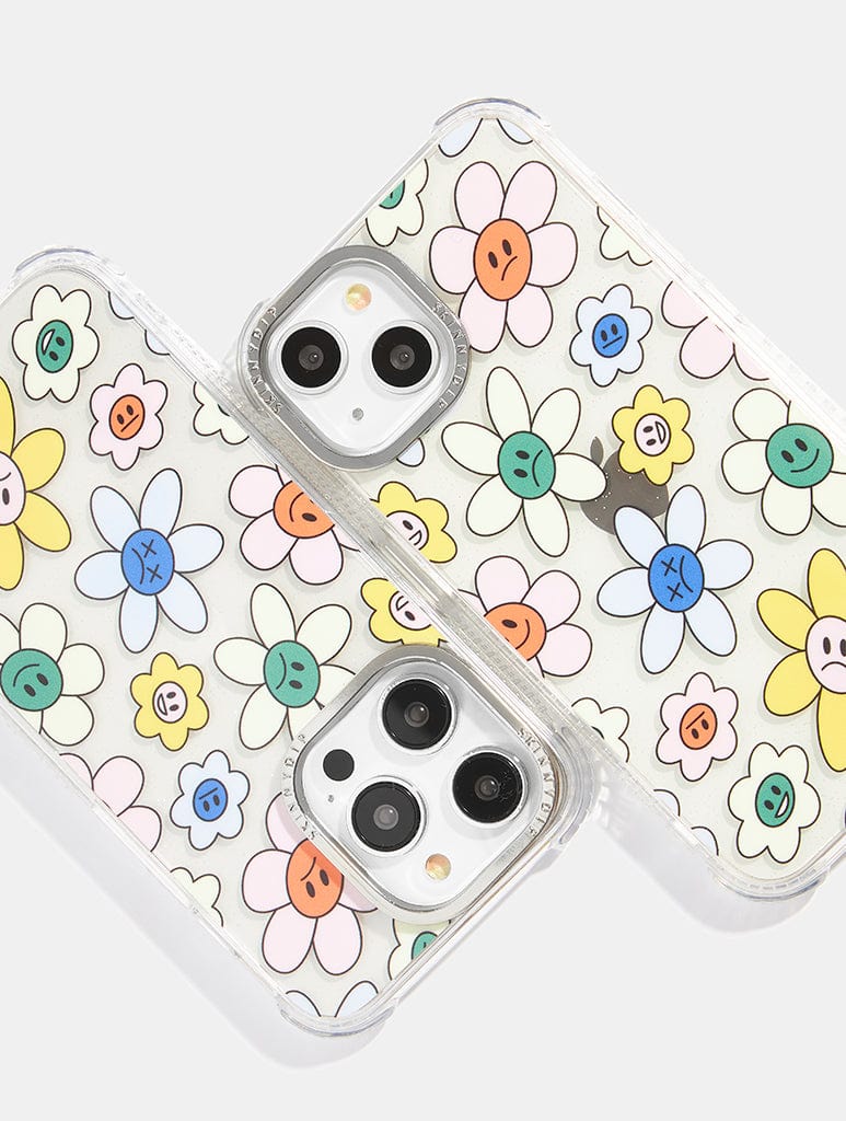 Moody Flowers Shock iPhone Case