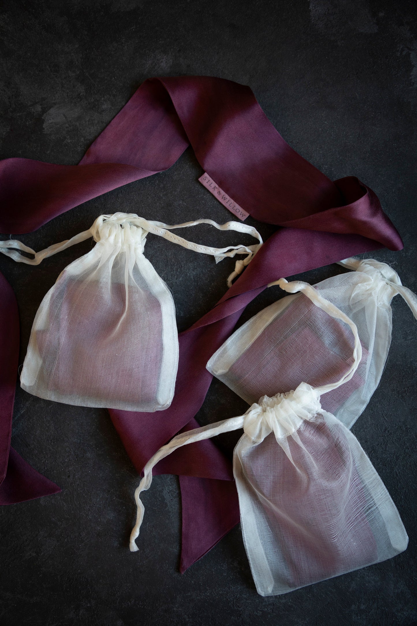 Plant Dyed Silk Twilly / Mulberry