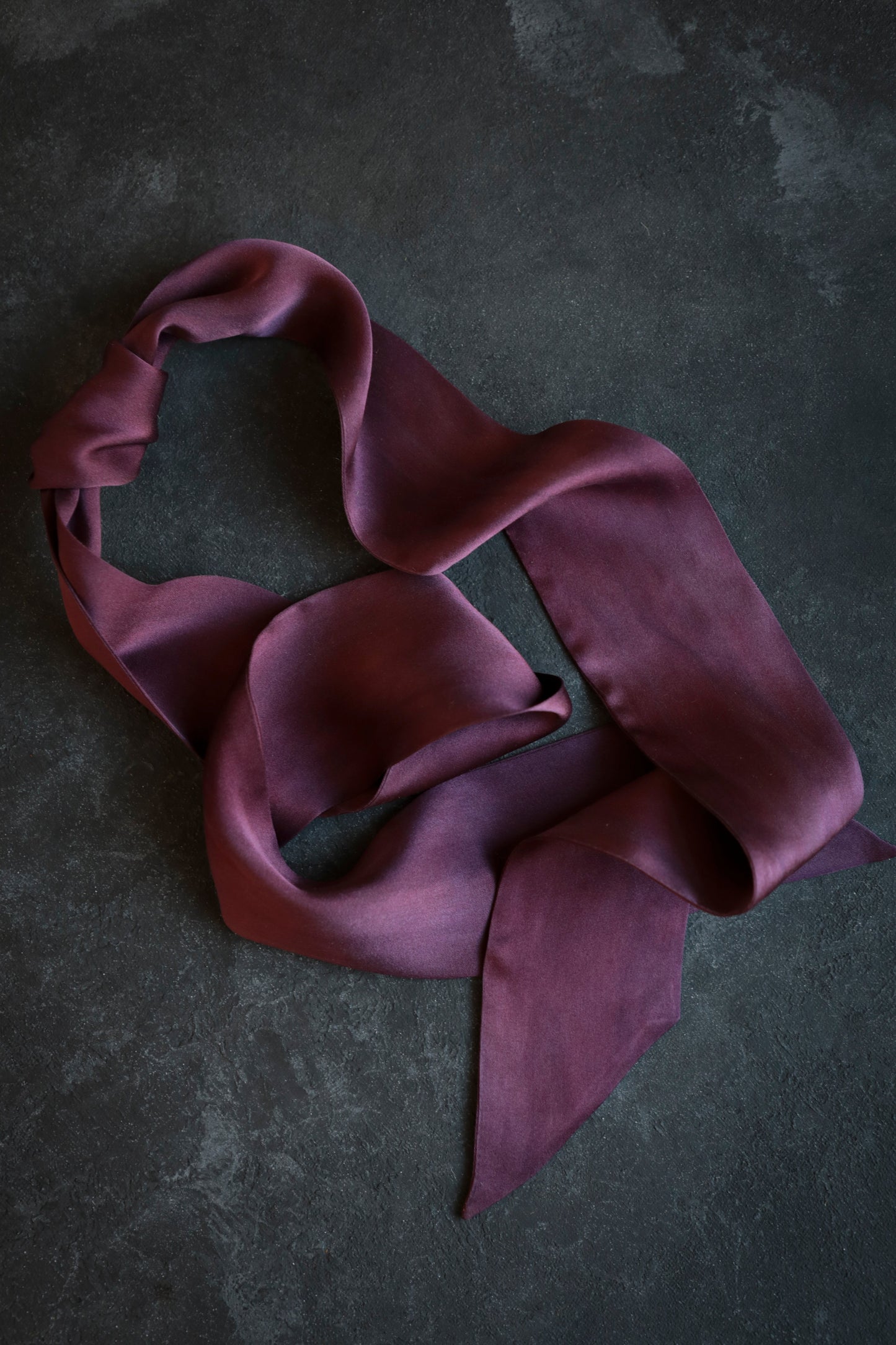 Plant Dyed Silk Twilly / Mulberry