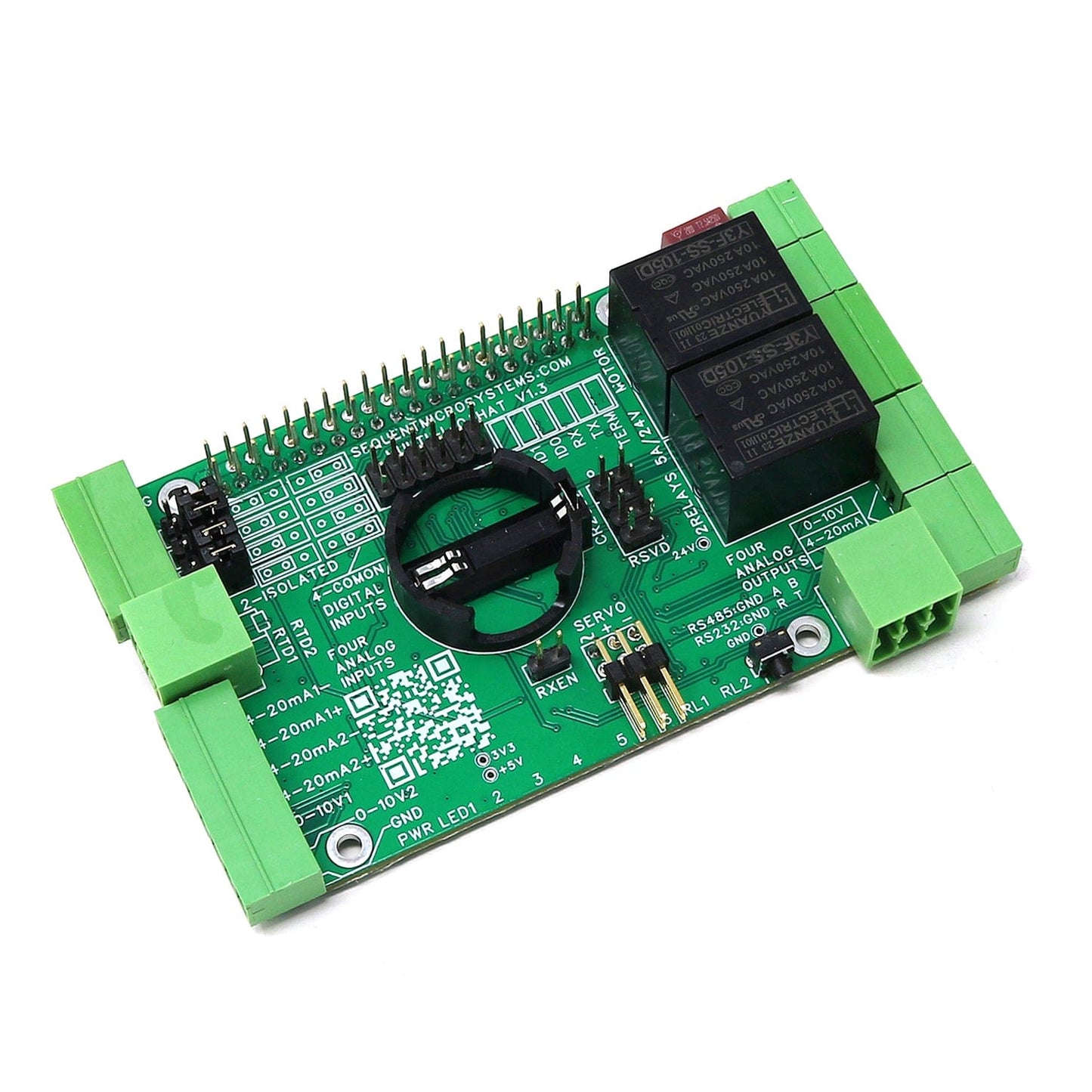 Multi-IO 8-Layer Stackable HAT for Raspberry Pi