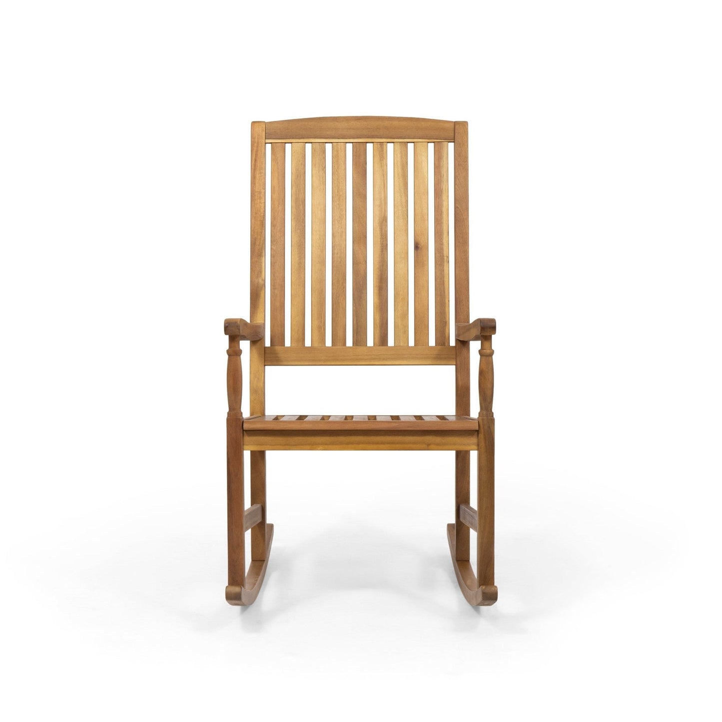 Muse Outdoor Acacia Rocking Chair with Slat Design