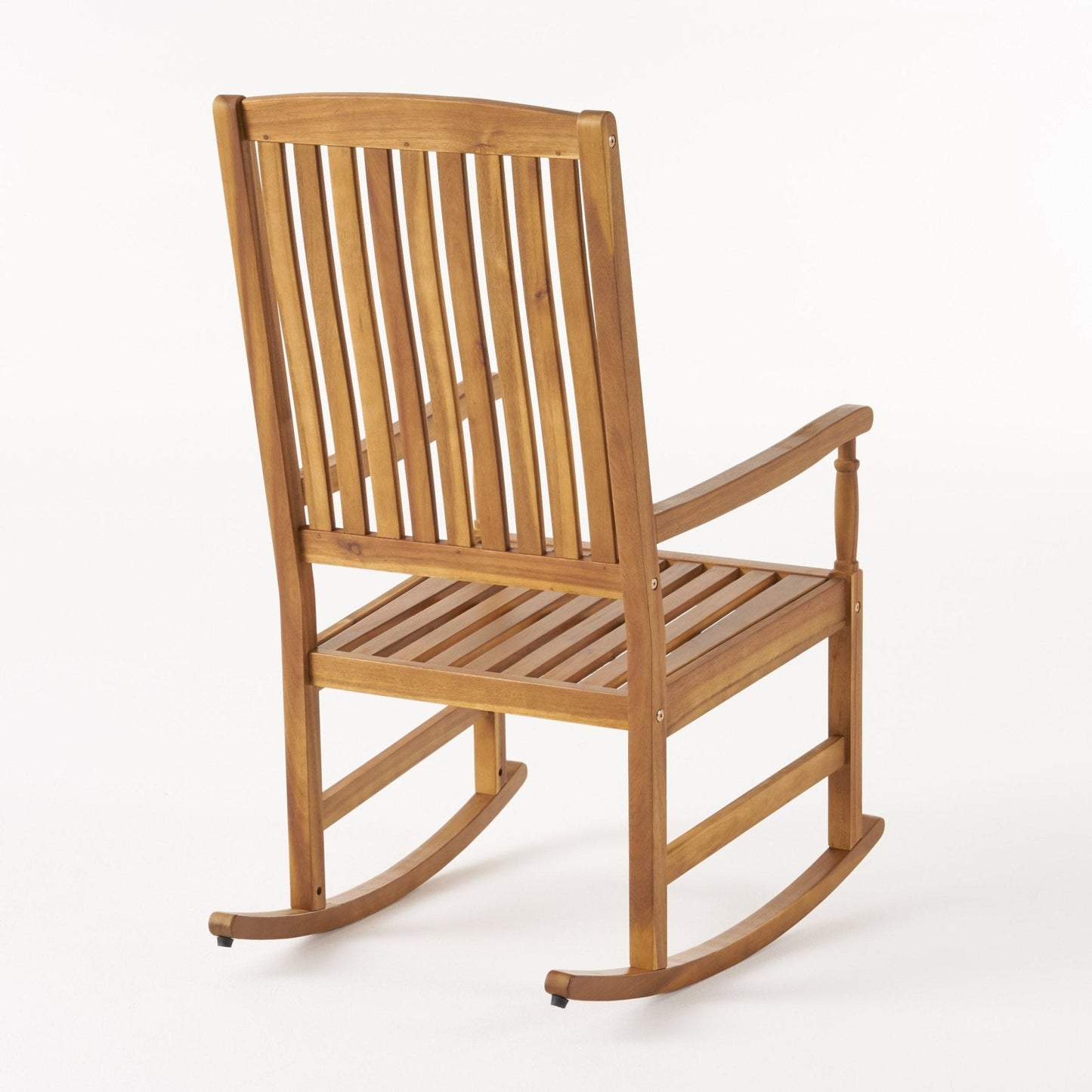 Muse Outdoor Acacia Rocking Chair with Slat Design
