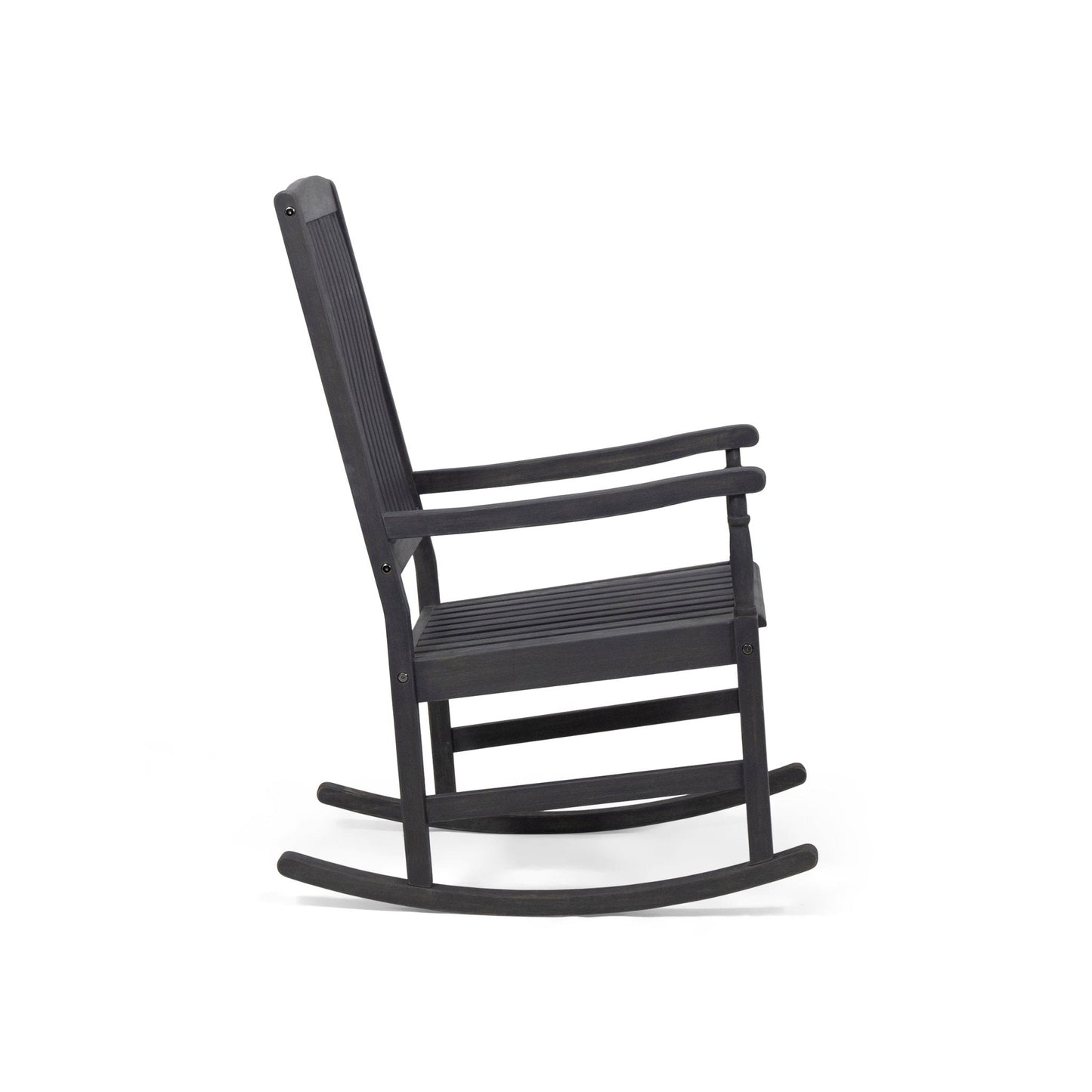 Muse Outdoor Acacia Rocking Chair with Slat Design