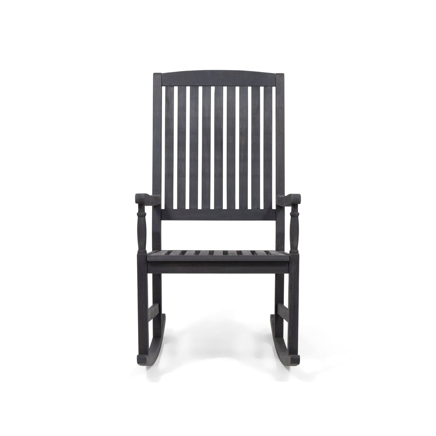 Muse Outdoor Acacia Rocking Chair with Slat Design