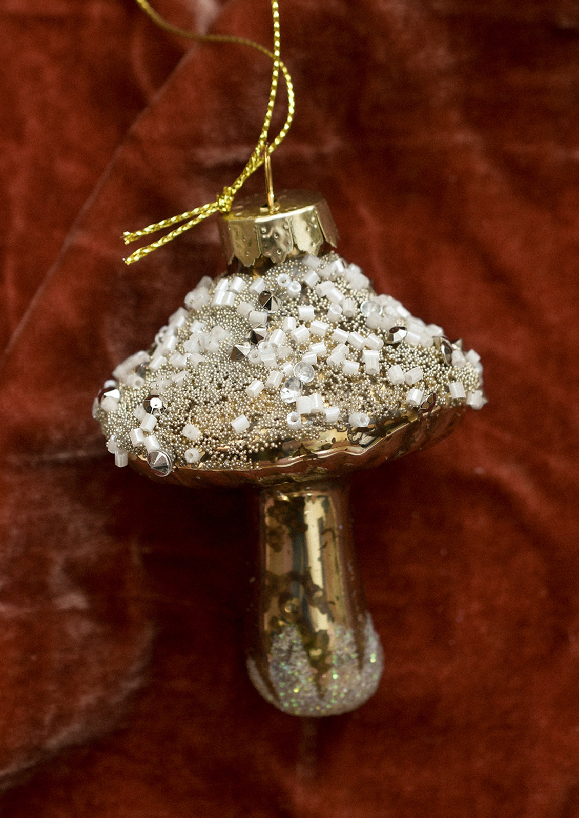 Snowy Mushroom Ornament