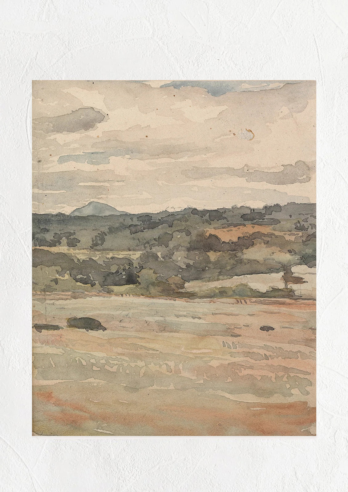 Muted Green Landscape Print