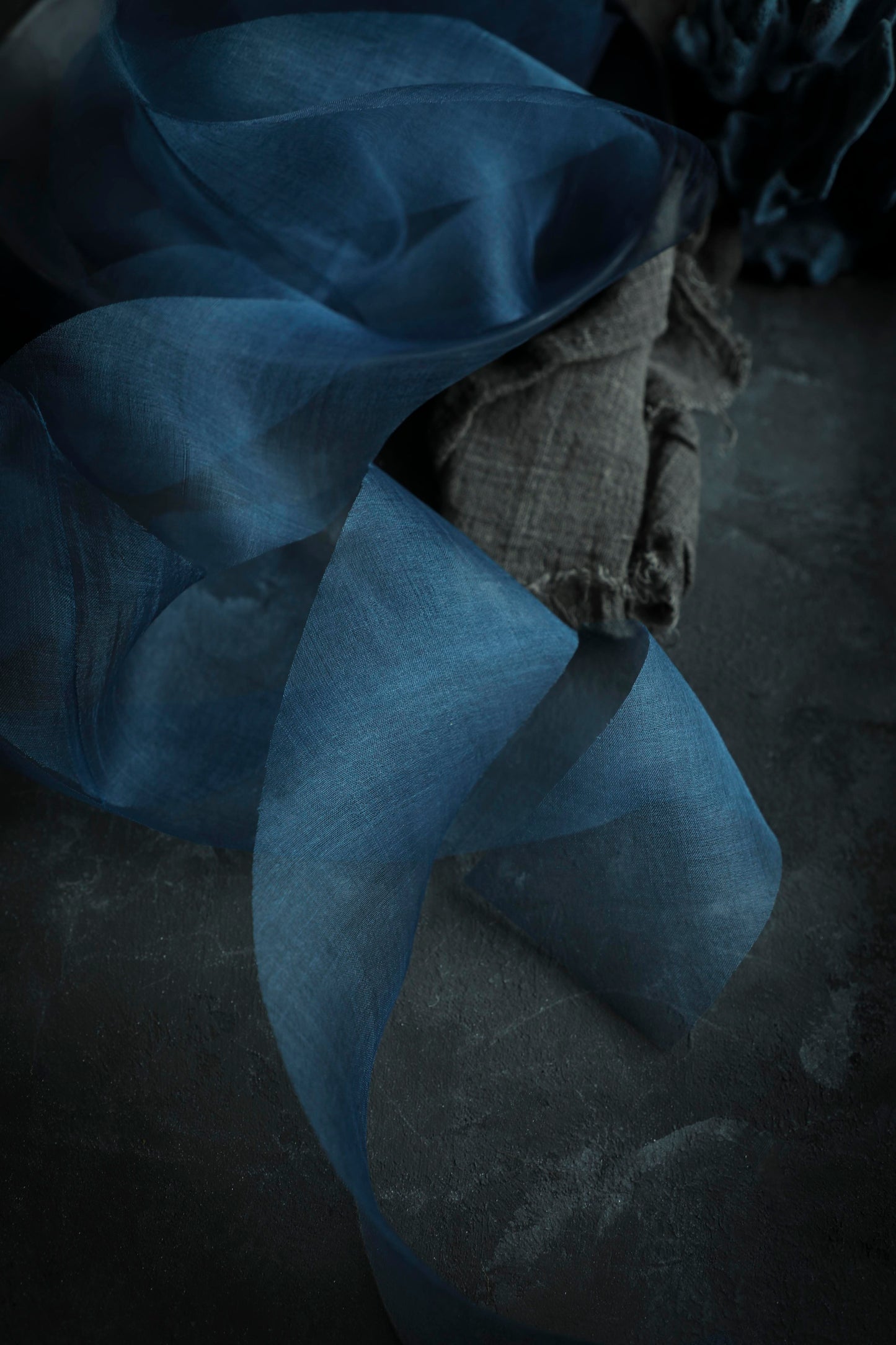 Mystic Blue {Gossamer} Silk Ribbon