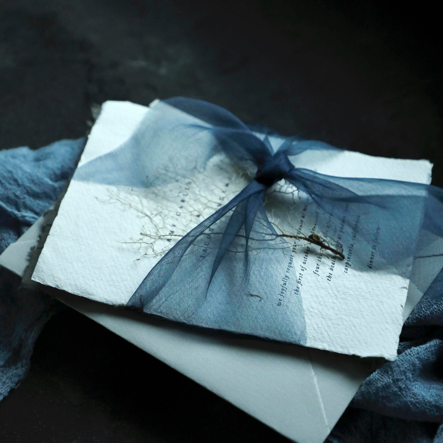 Mystic Blue {Gossamer} Silk Ribbon