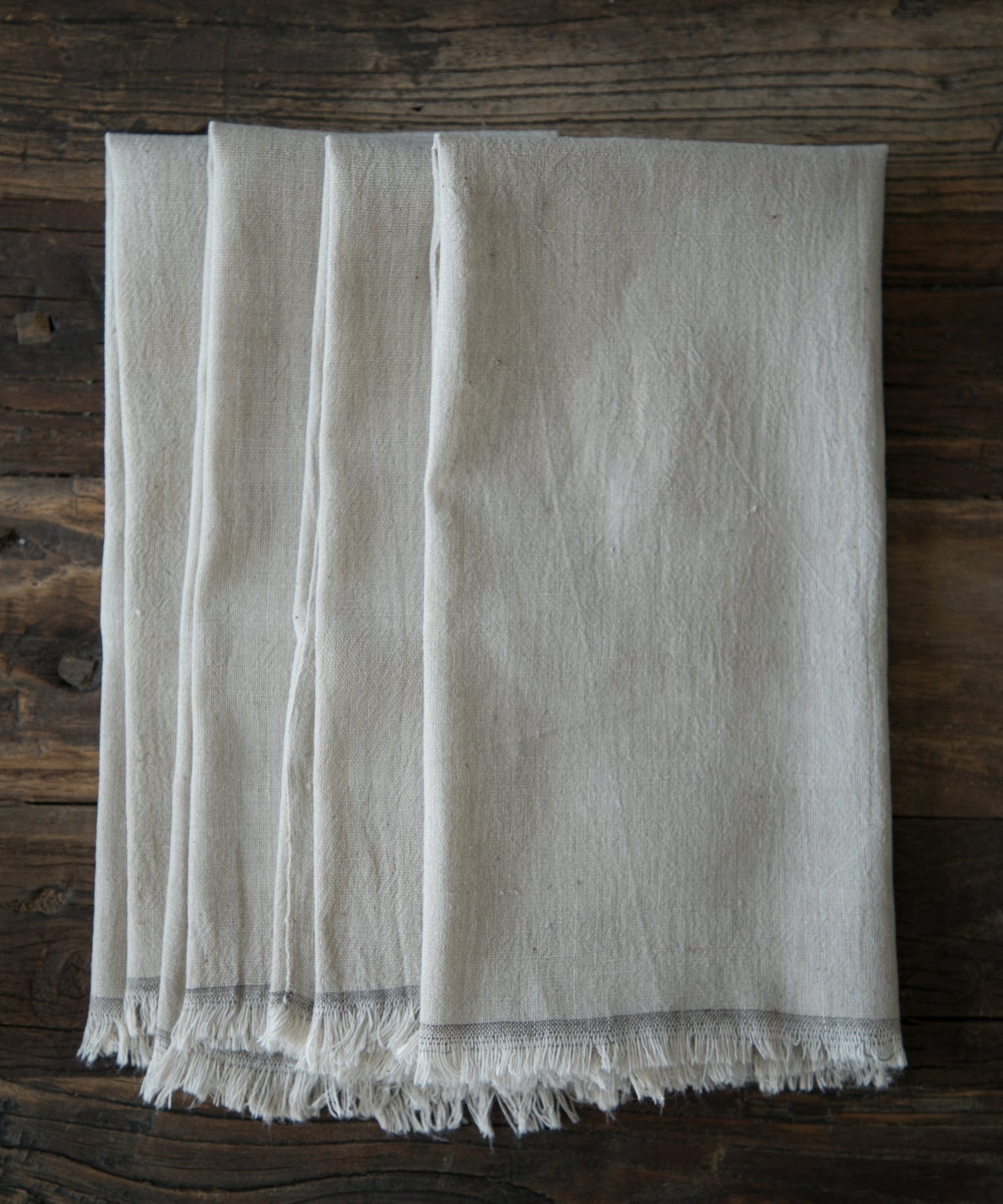 Dove Gray Napkins / Fringe {Tight Weave}
