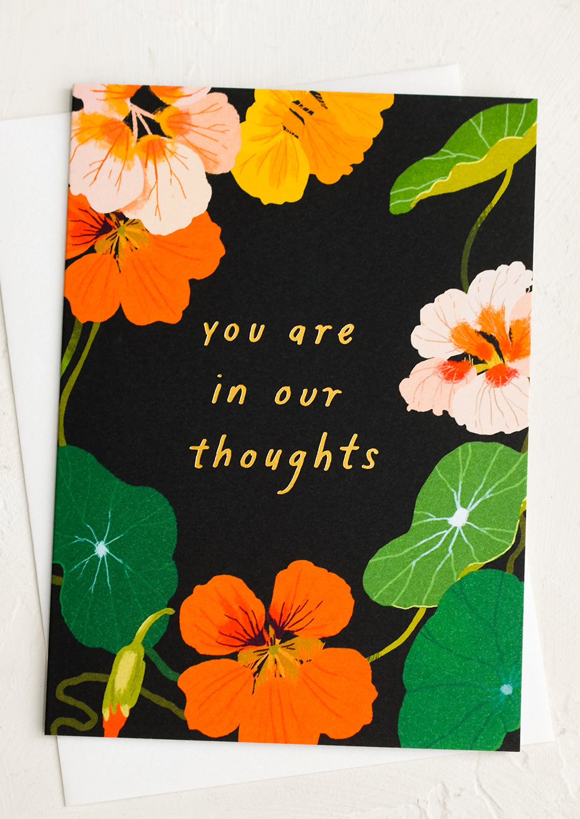 Nasturtiums Sympathy Card