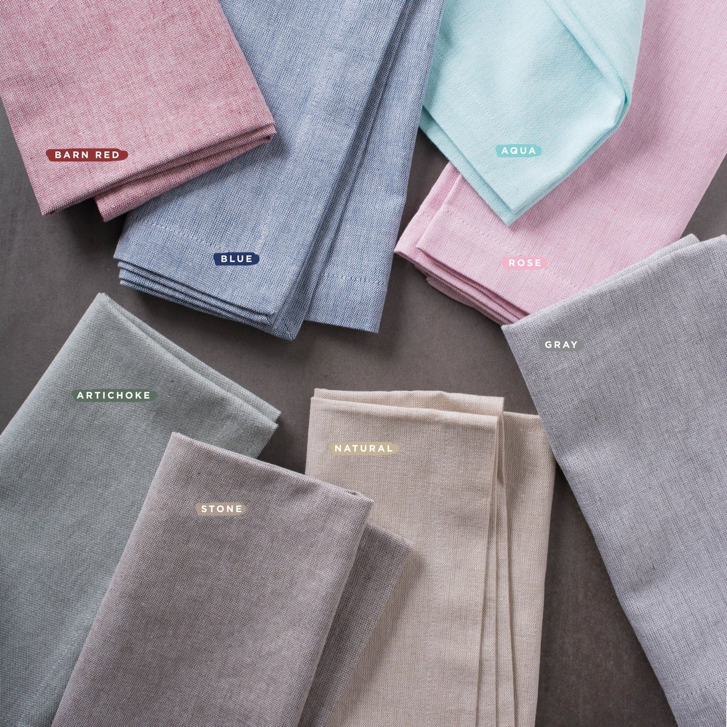 Natural Solid Chambray 14"X108" Table Runner