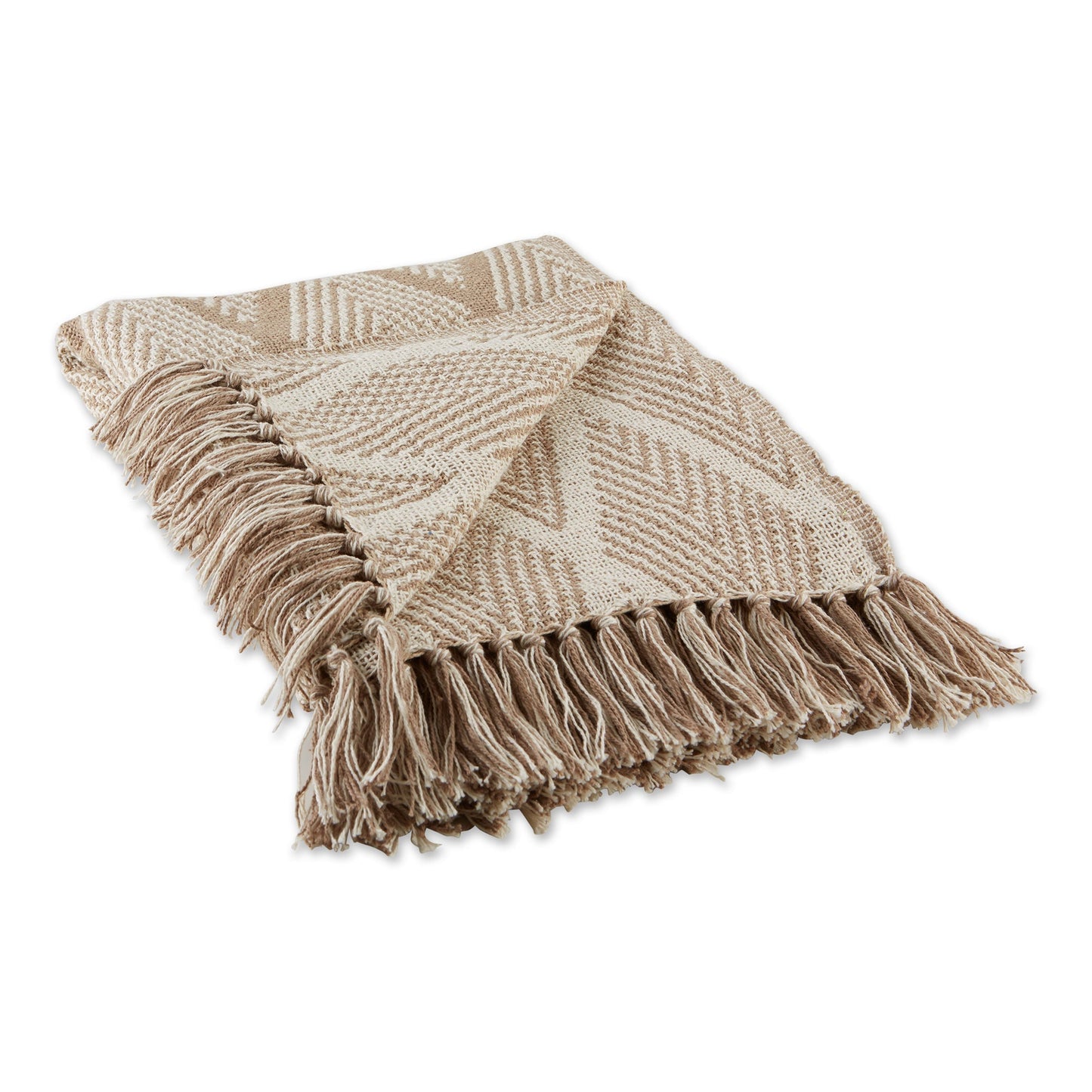 Natural Tone Multi Diamond Throw