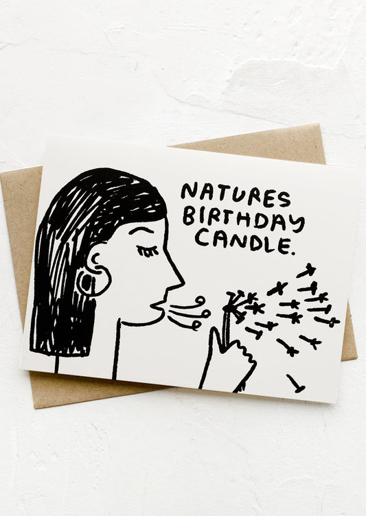 Nature's Birthday Candle Card