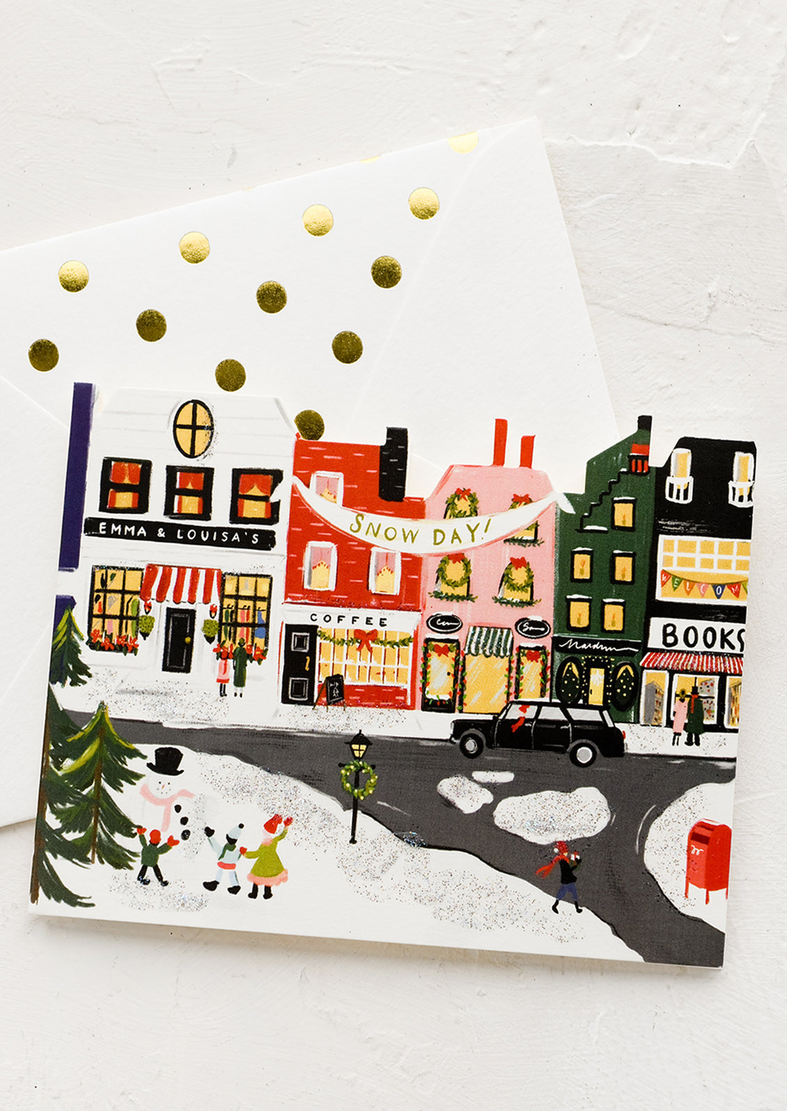 Neighborhood Snow Day Card