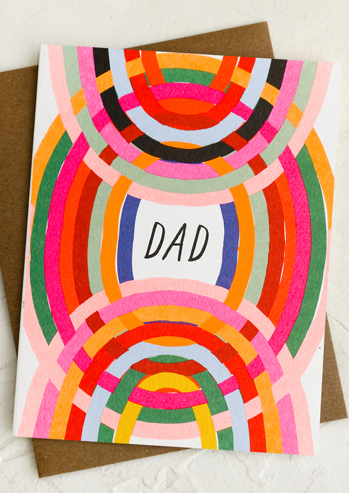 Neon Arches Dad Card