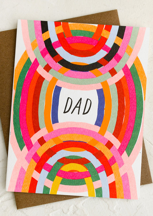 Neon Arches Dad Card