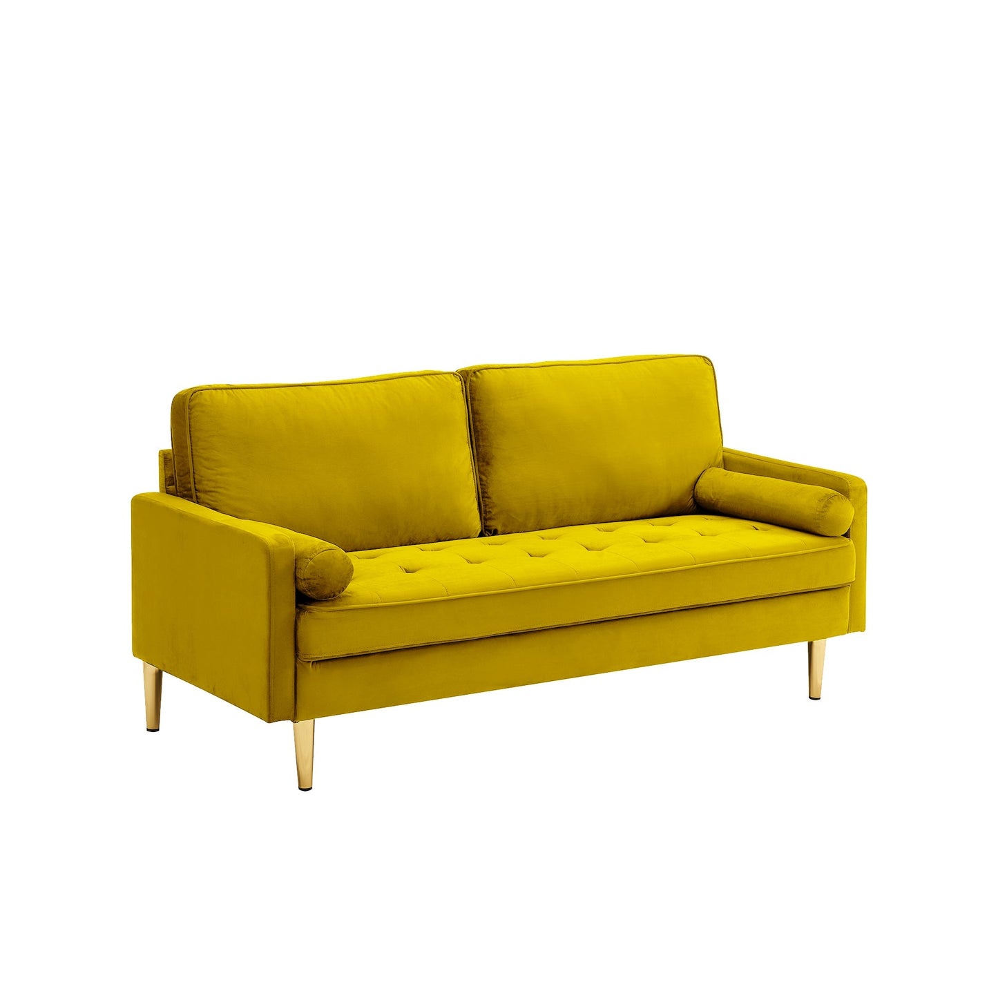Nestle Velvet Loveseat with Button Tufted Seating