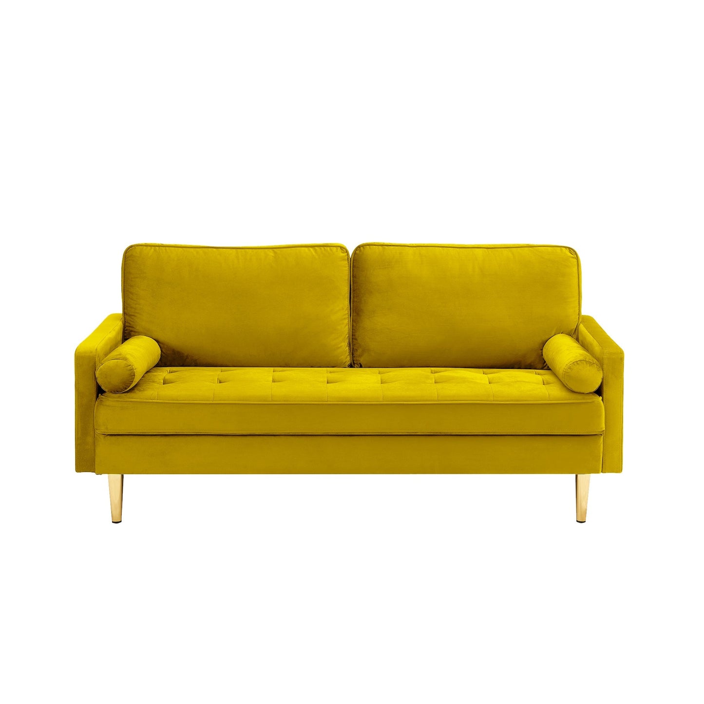 Nestle Velvet Loveseat with Button Tufted Seating