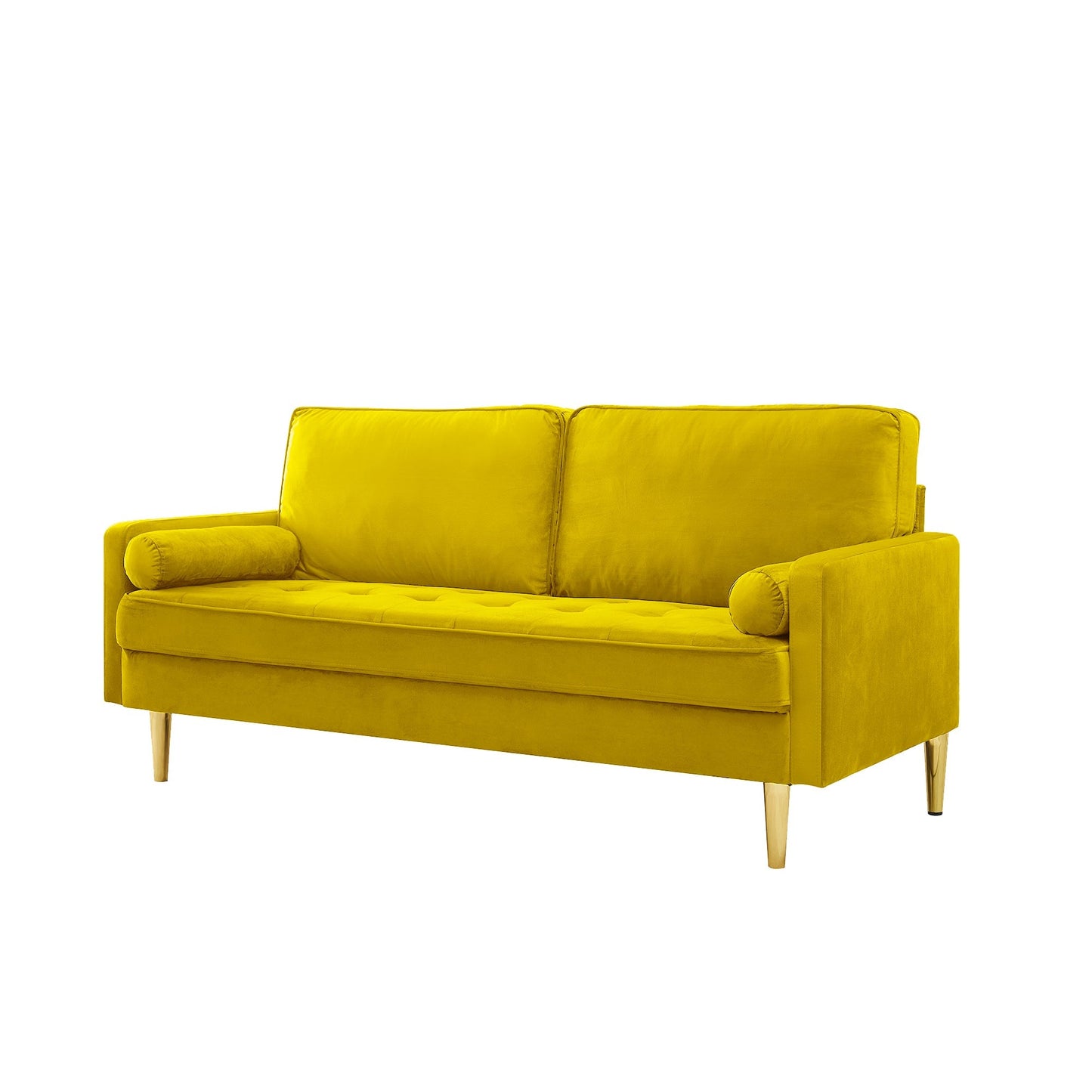 Nestle Velvet Loveseat with Button Tufted Seating