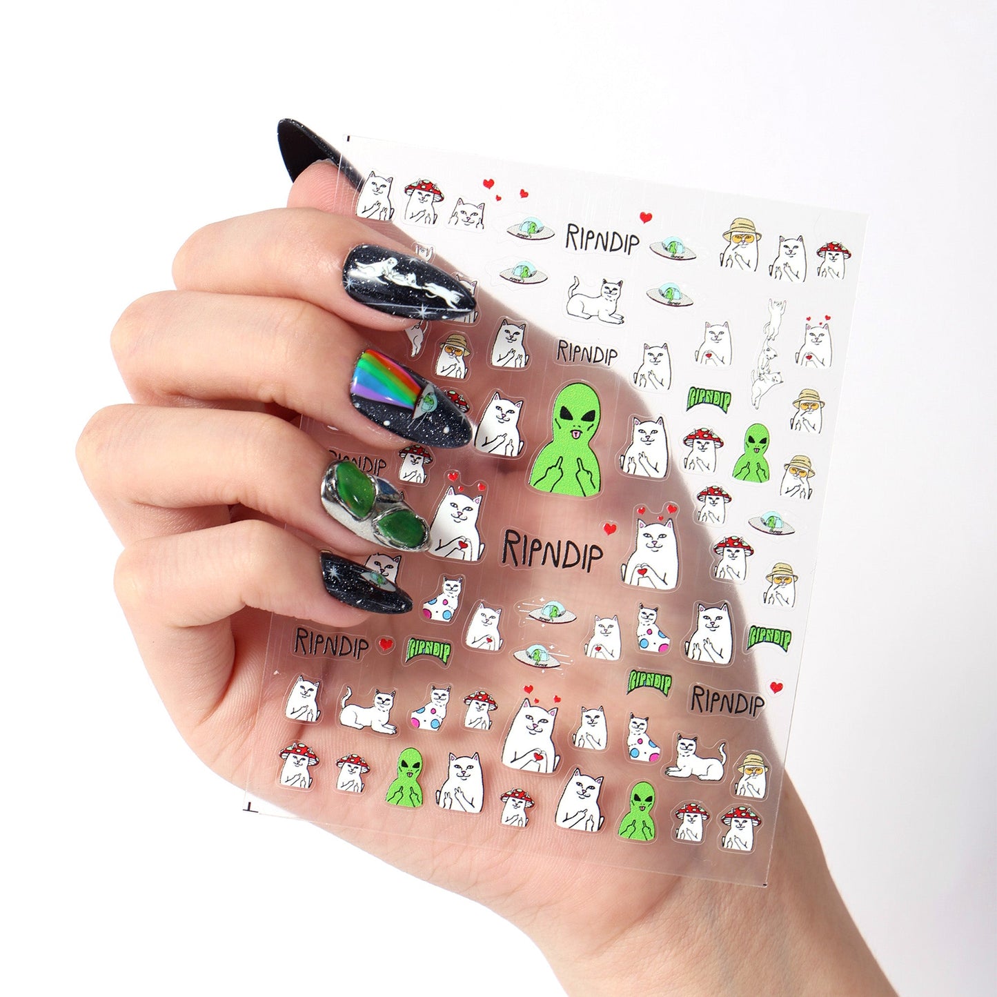 Lord Nermal And Alien Nail Stickers